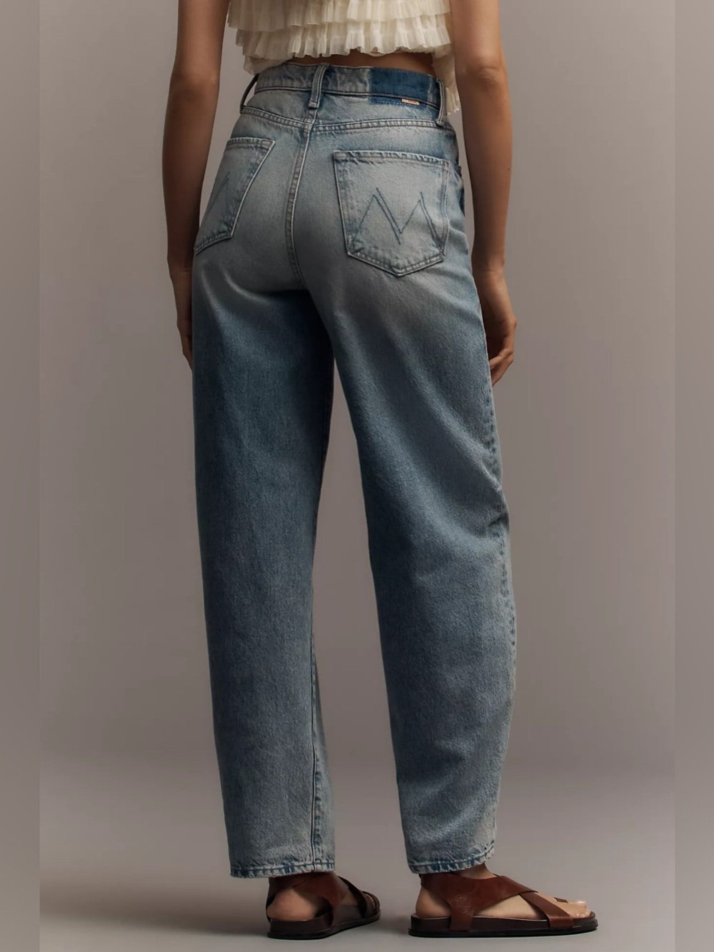 MOTHER Fangirl Button Skimp Jeans in Blinded By The Light 25